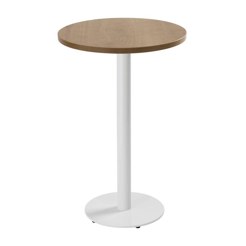 Table haute ronde Ø60 cm en aggloméré avec revêtement mélaminé