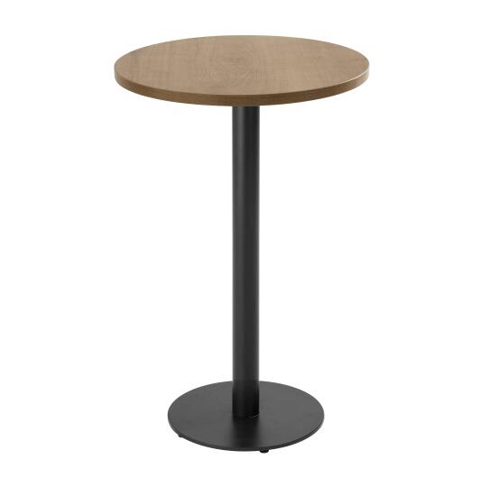 Table haute ronde Ø60 cm en aggloméré avec revêtement mélaminé | Oviala