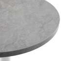 Table haute ronde Ø60 cm en aggloméré avec revêtement mélaminé