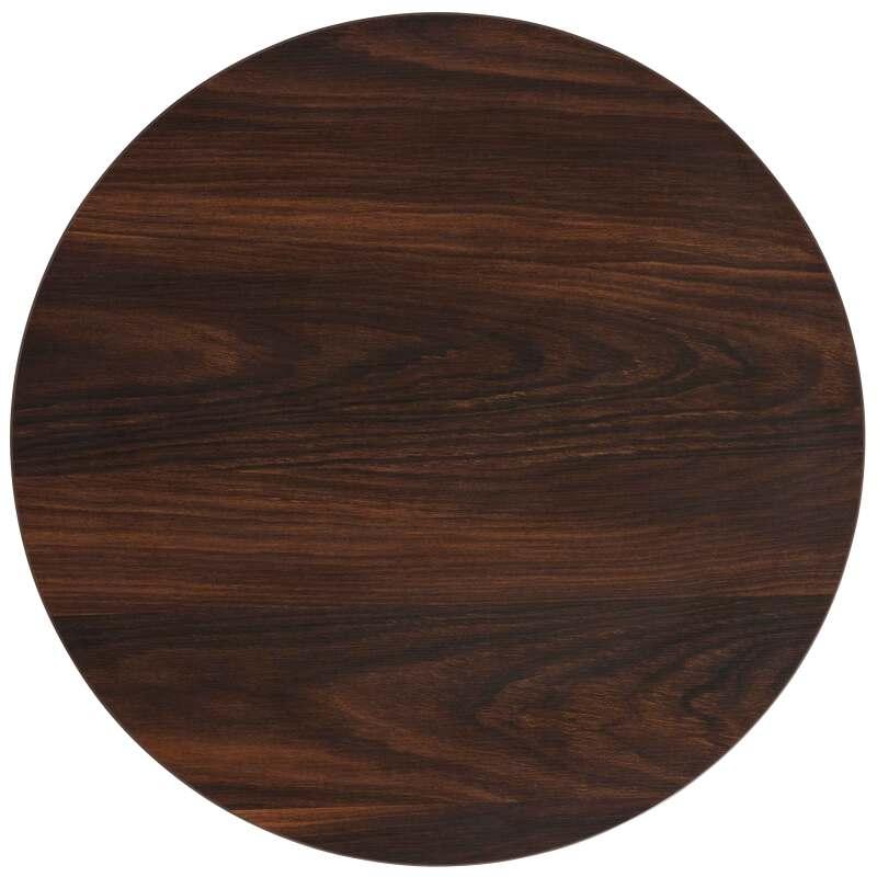Table haute ronde Ø60 cm en aggloméré avec revêtement mélaminé