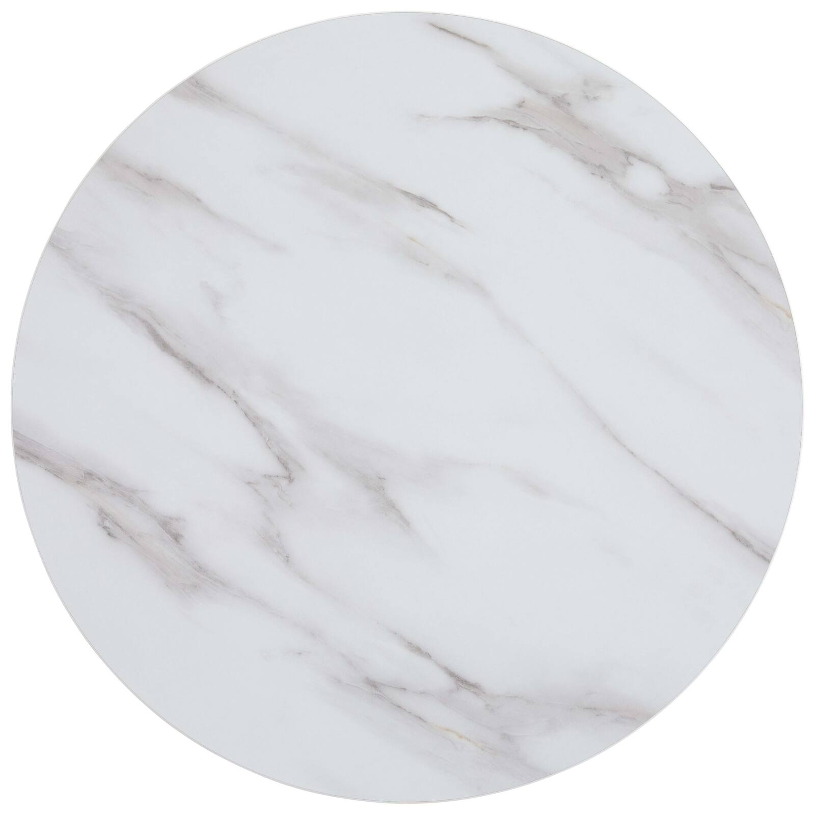 Table haute ronde Ø60 cm en aggloméré avec revêtement mélaminé