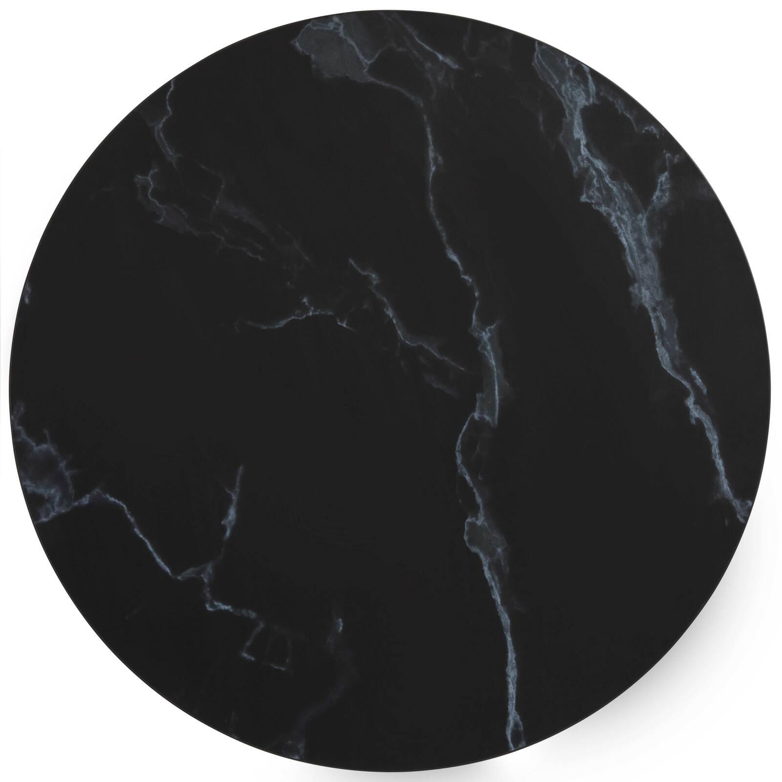 Table haute ronde Ø60 cm en aggloméré avec revêtement mélaminé