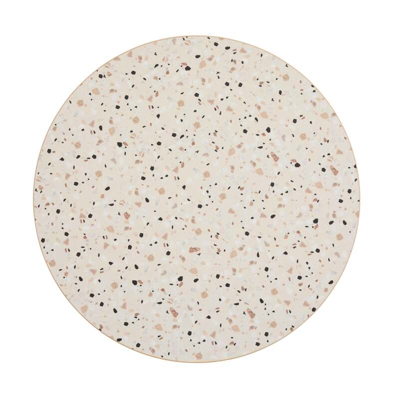 Plateau de table rond en aggloméré avec revêtement mélaminé ⌀60 cm