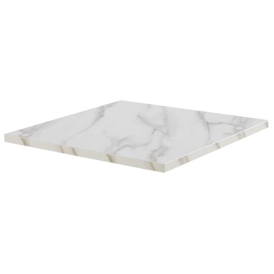 Plateau de table carré en aggloméré avec revêtement mélaminé 60 x 60 cm