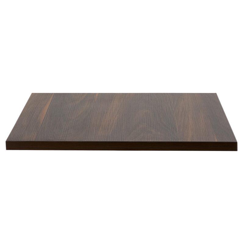 Plateau de table carré en aggloméré avec revêtement mélaminé 60 x 60 cm