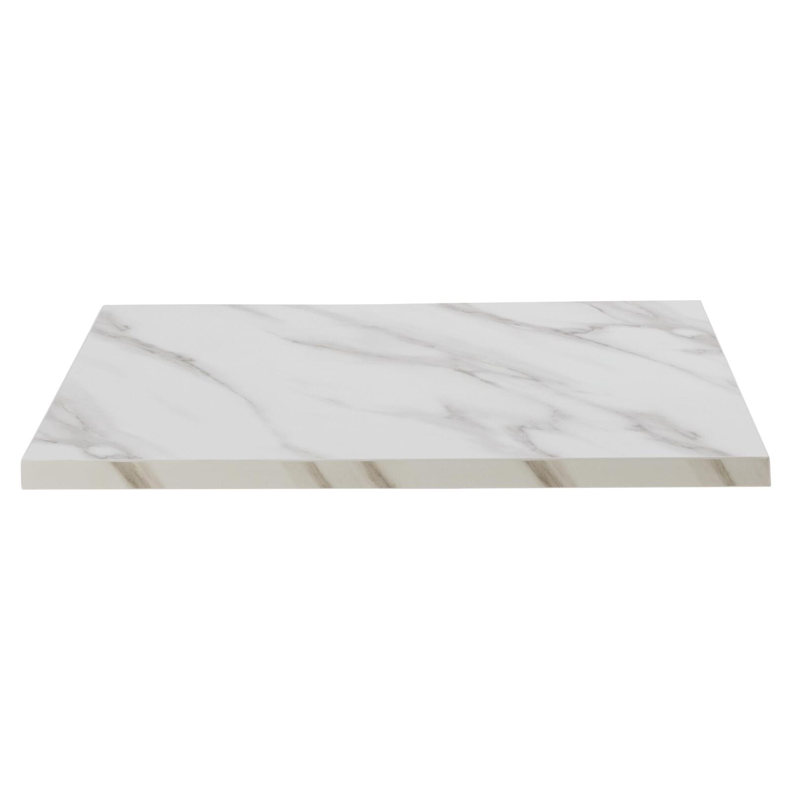 Plateau de table carré en aggloméré avec revêtement mélaminé 60 x 60 cm