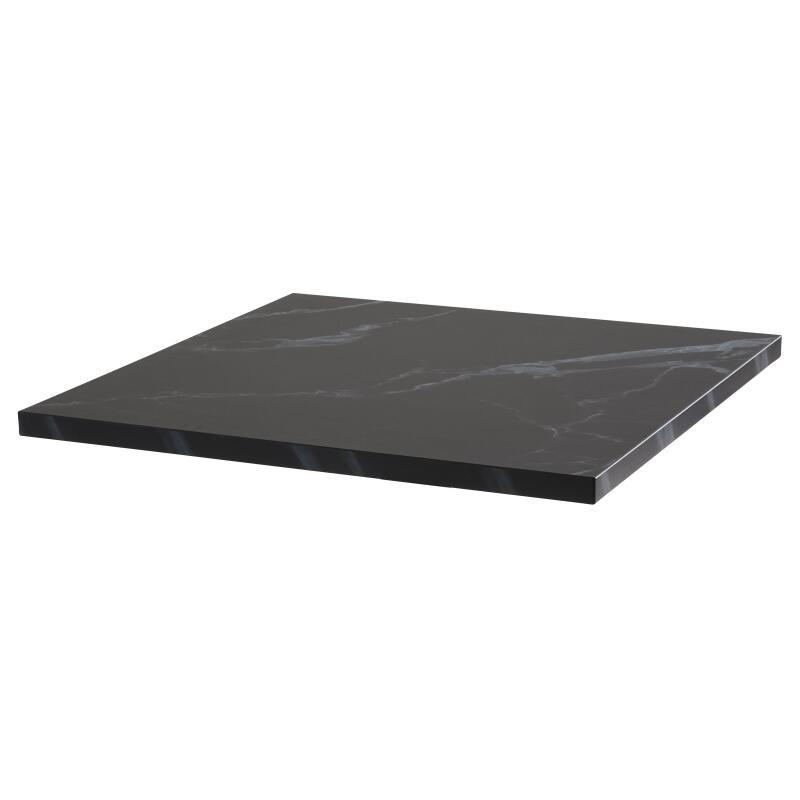 Plateau de table carré en aggloméré avec revêtement mélaminé 60 x 60 cm
