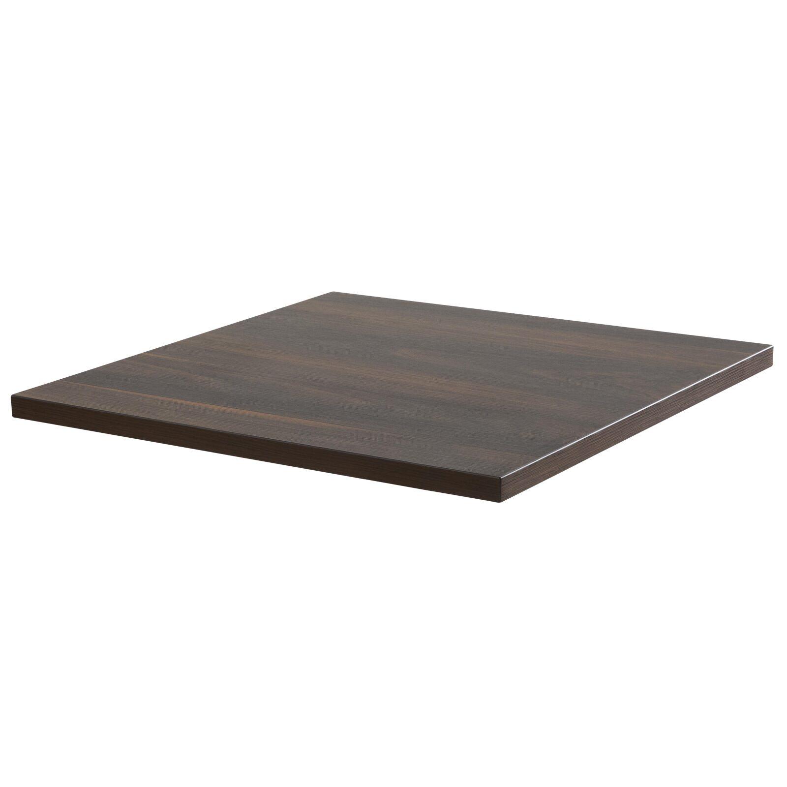 Plateau de table carré en aggloméré avec revêtement mélaminé 60 x 60 cm