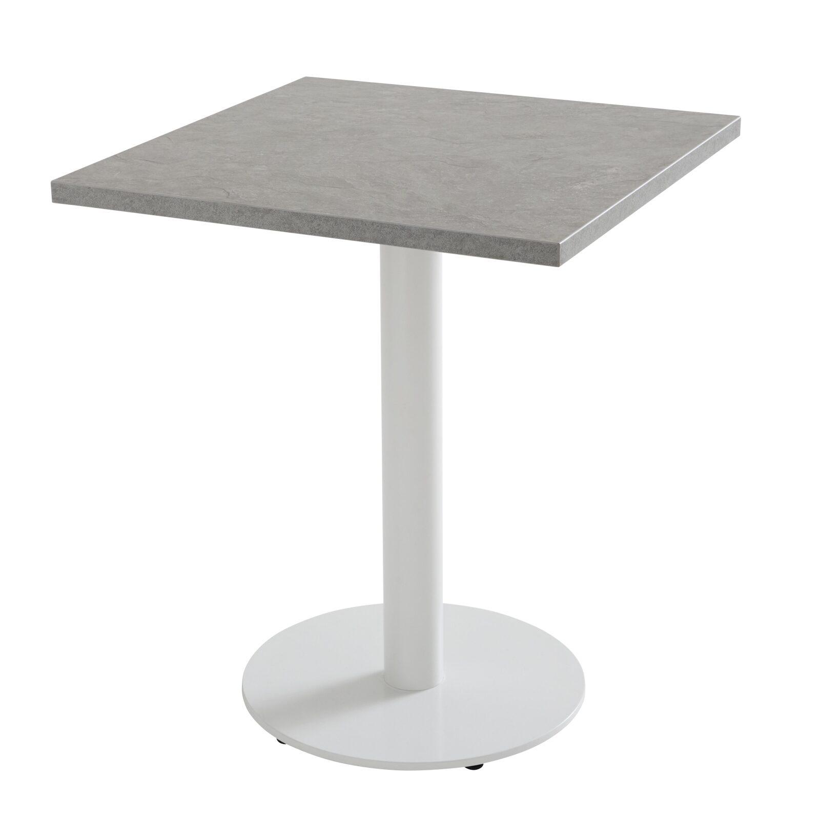Plateau de table carré en aggloméré avec revêtement mélaminé 60 x 60 cm