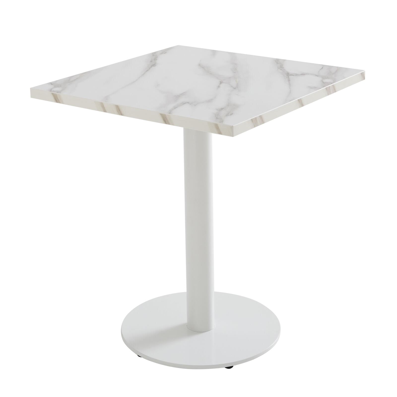 Plateau de table carré en aggloméré avec revêtement mélaminé 60 x 60 cm