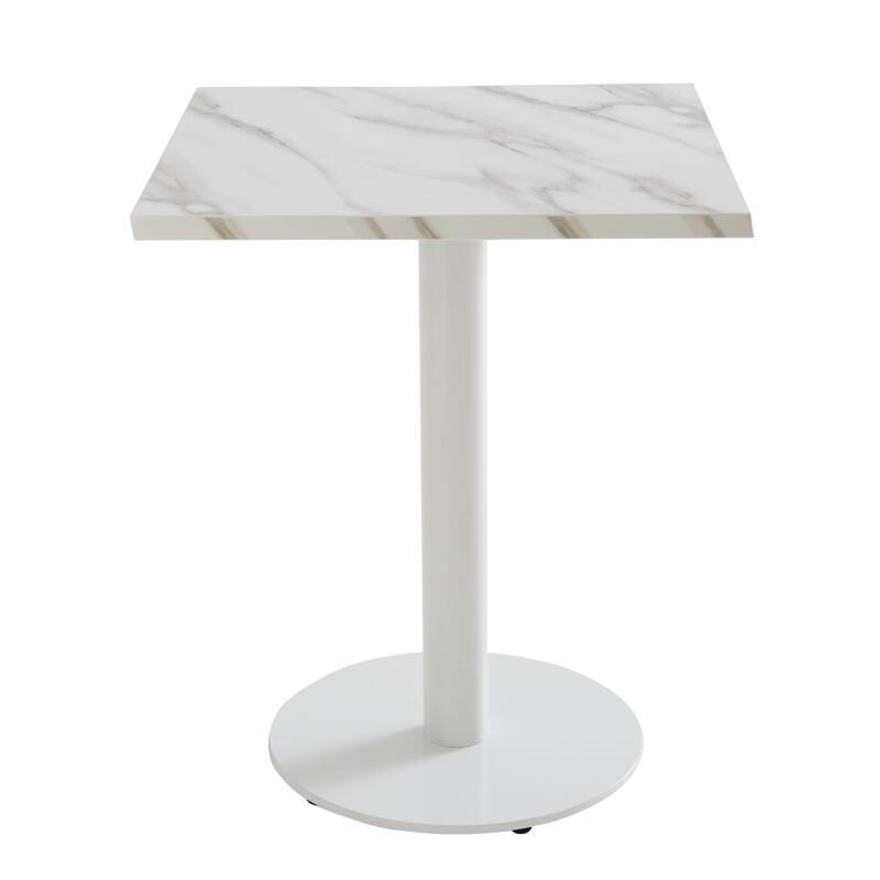 Plateau de table carré en aggloméré avec revêtement mélaminé 60 x 60 cm