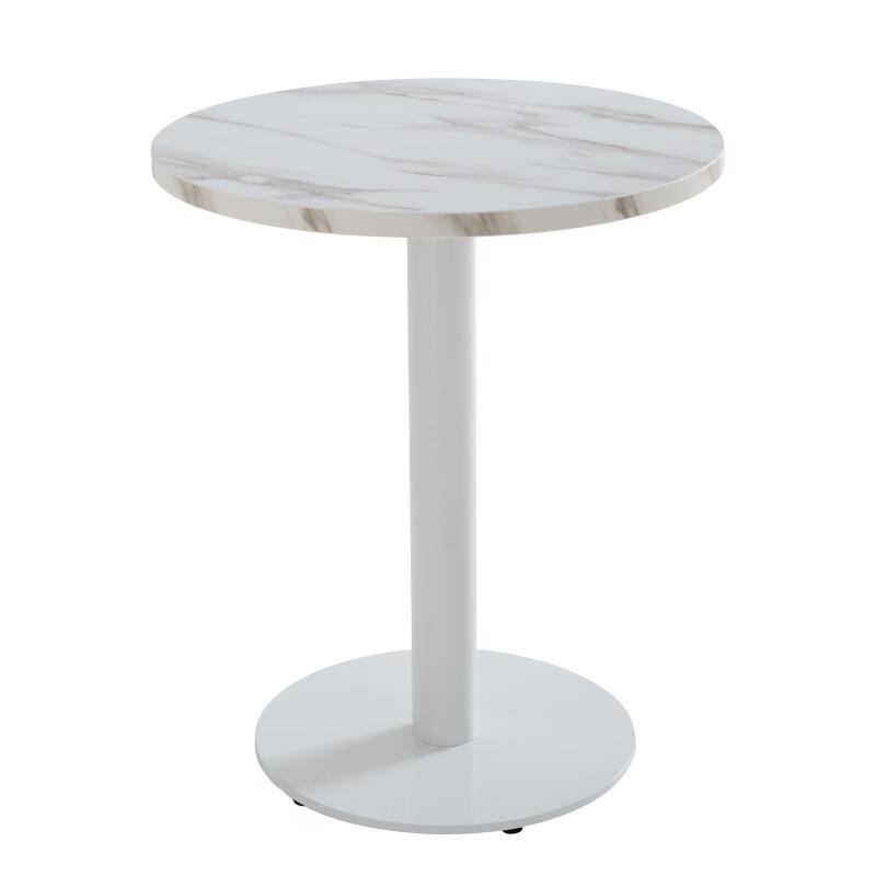 Table ronde Ø60 cm en aggloméré avec revêtement mélaminé