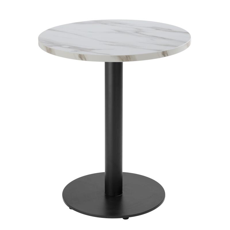 Table ronde Ø60 cm en aggloméré avec revêtement mélaminé