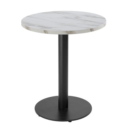 Table ronde Ø60 cm en aggloméré avec revêtement mélaminé