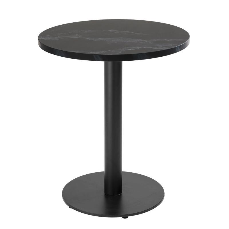 Table ronde Ø60 cm en aggloméré avec revêtement mélaminé