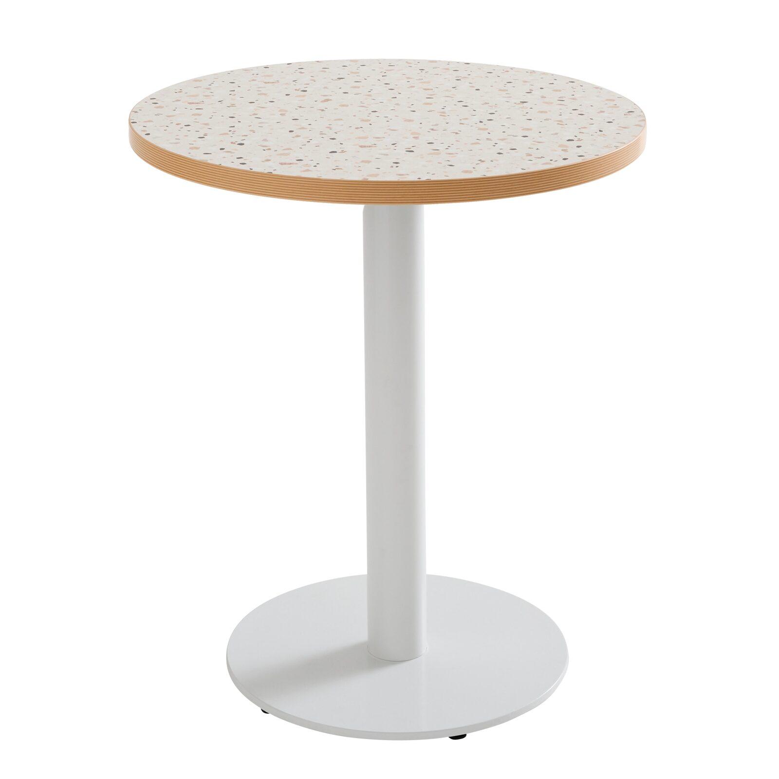 Table ronde Ø60 cm en aggloméré avec revêtement mélaminé