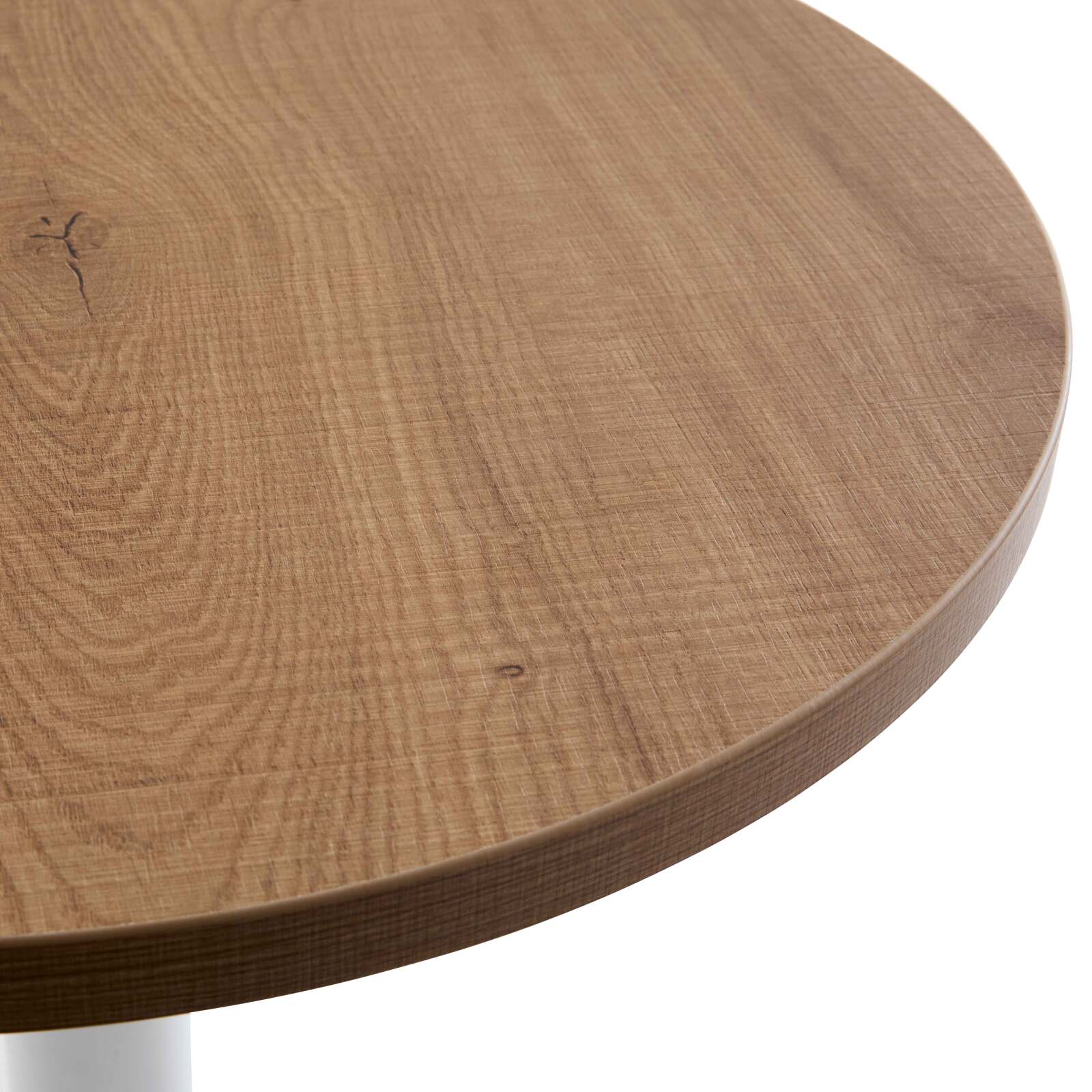 Table ronde Ø60 cm en aggloméré avec revêtement mélaminé