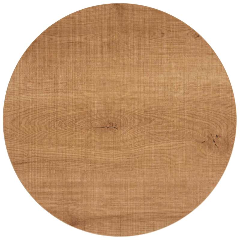 Table ronde Ø60 cm en aggloméré avec revêtement mélaminé