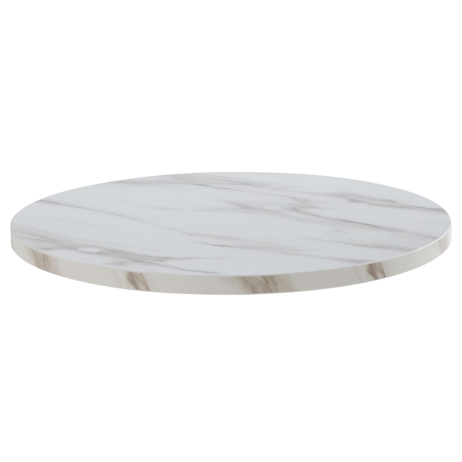 Table ronde Ø60 cm en aggloméré avec revêtement mélaminé