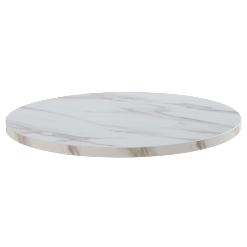 Table ronde Ø60 cm en aggloméré avec revêtement mélaminé