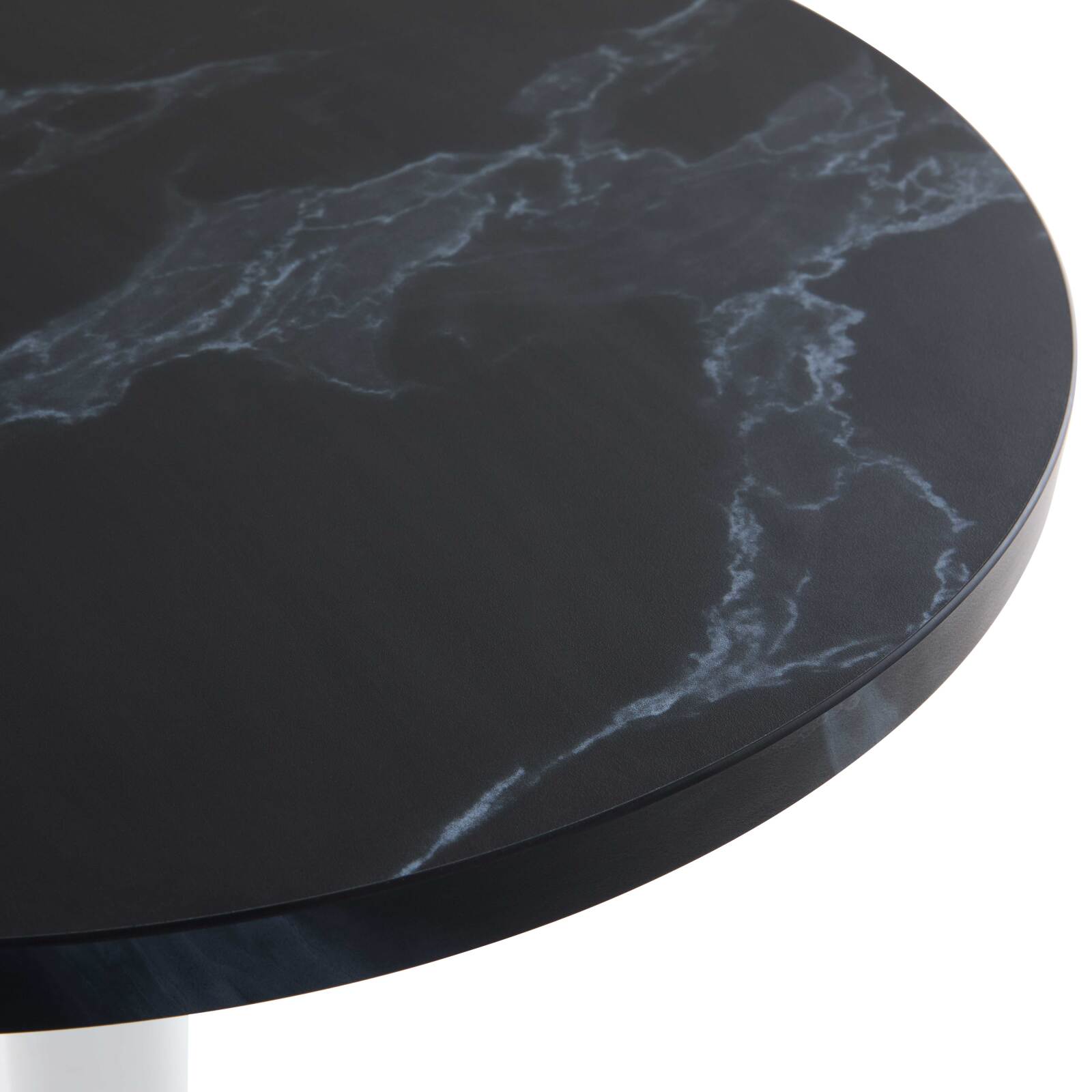 Table ronde Ø60 cm en aggloméré avec revêtement mélaminé