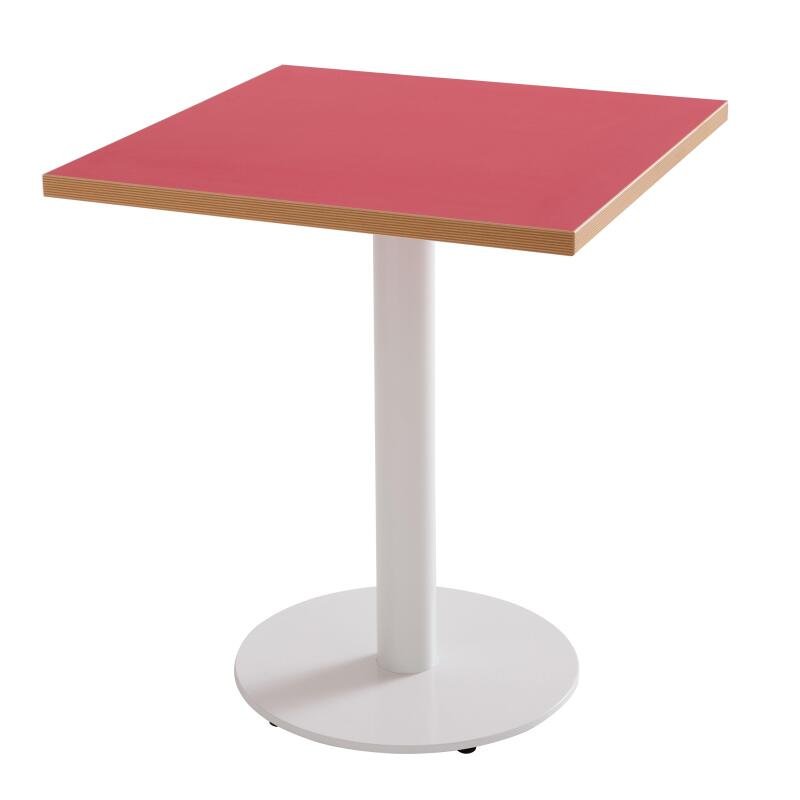 Plateau de table carré 60 x 60 cm en mélaminé avec bords en PVC (4/6)