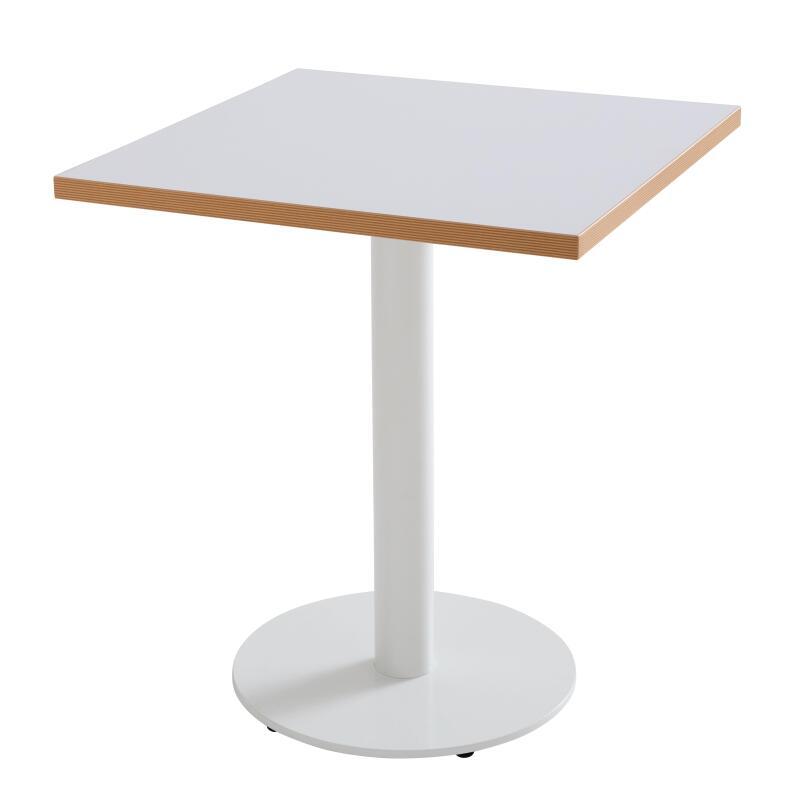 Plateau de table carré 60 x 60 cm en mélaminé avec bords en PVC (4/6)