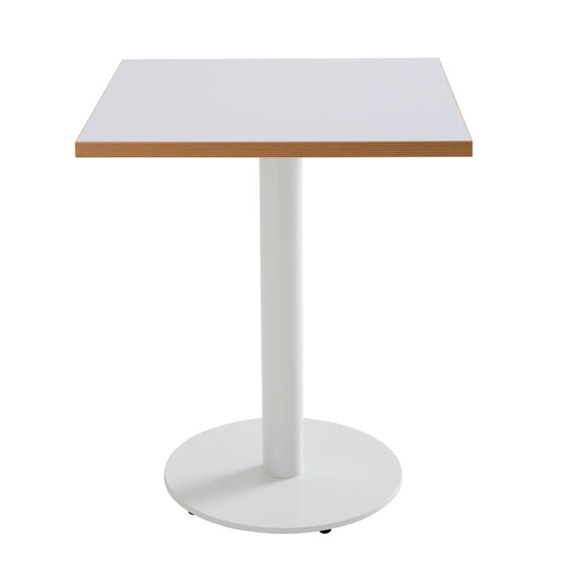 Plateau de table carré 60 x 60 cm en mélaminé avec bords en PVC (5/6)