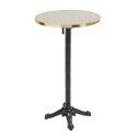 Table haute inclinable Ø 60 cm en contreplaqué avec revêtement stratifié et bords en aluminium