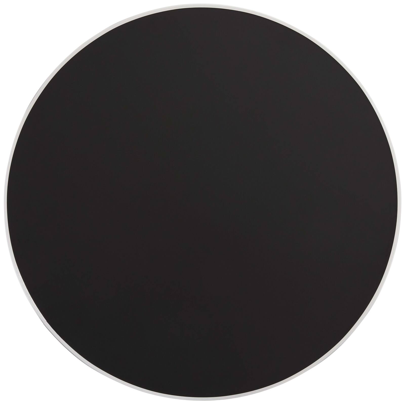 Plateau de table rond en contreplaqué avec revêtement stratifié et bord en aluminium ⌀60 cm