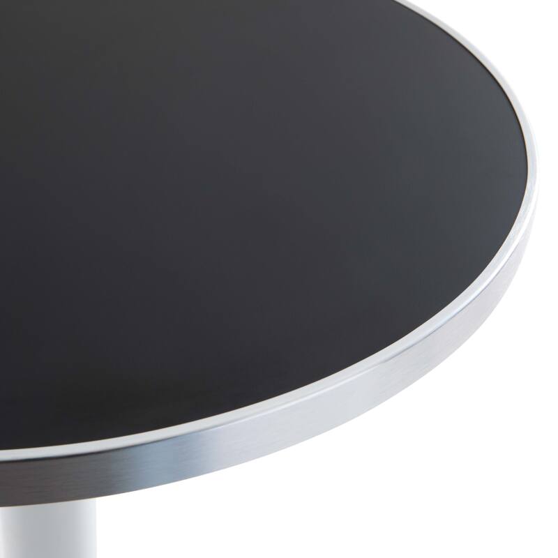 Plateau de table rond en contreplaqué avec revêtement stratifié et bord en aluminium ⌀60 cm