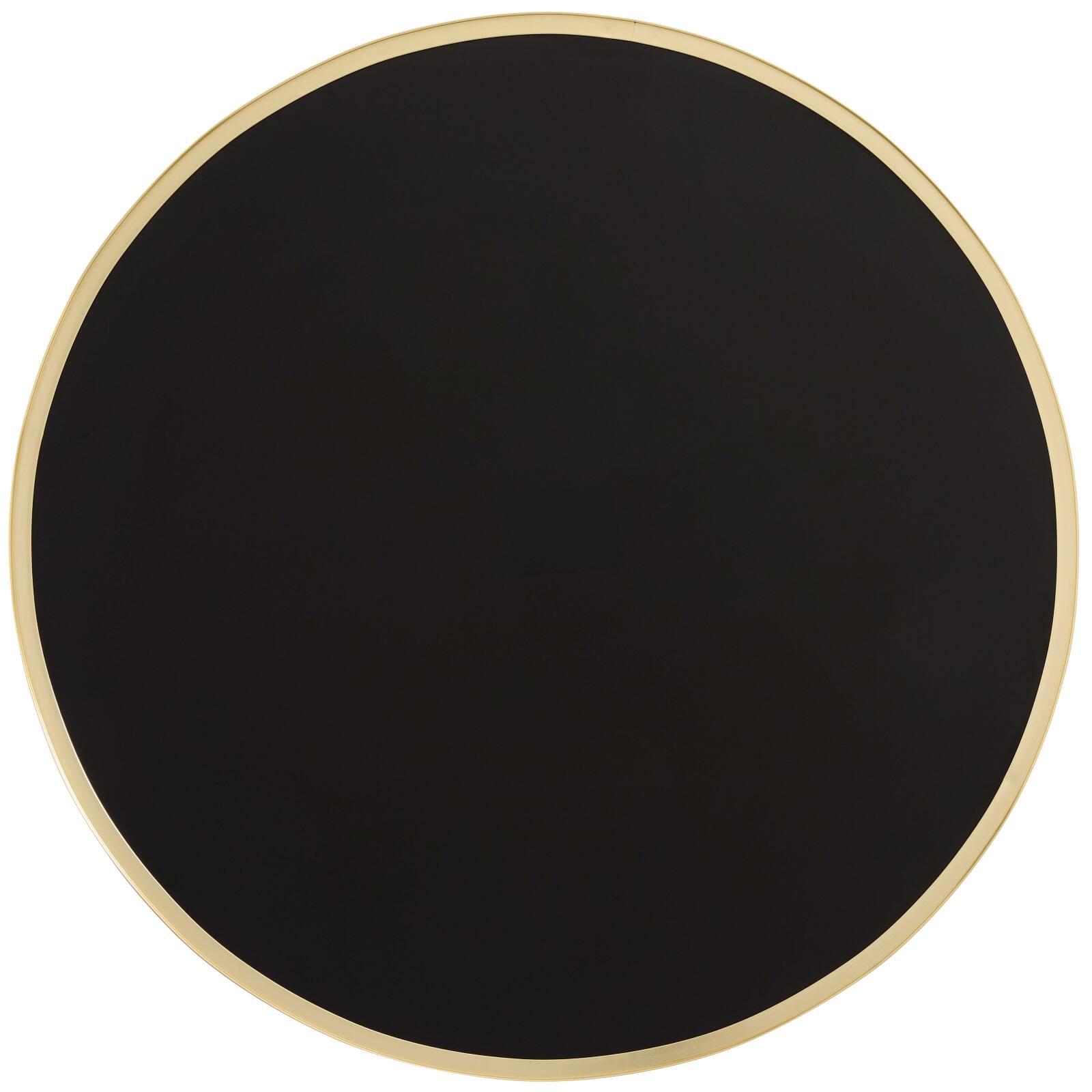 Plateau de table rond en contreplaqué avec revêtement stratifié et bord en aluminium ⌀60 cm