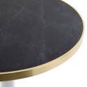 Plateau de table rond en contreplaqué avec revêtement stratifié et bord en aluminium ⌀60 cm