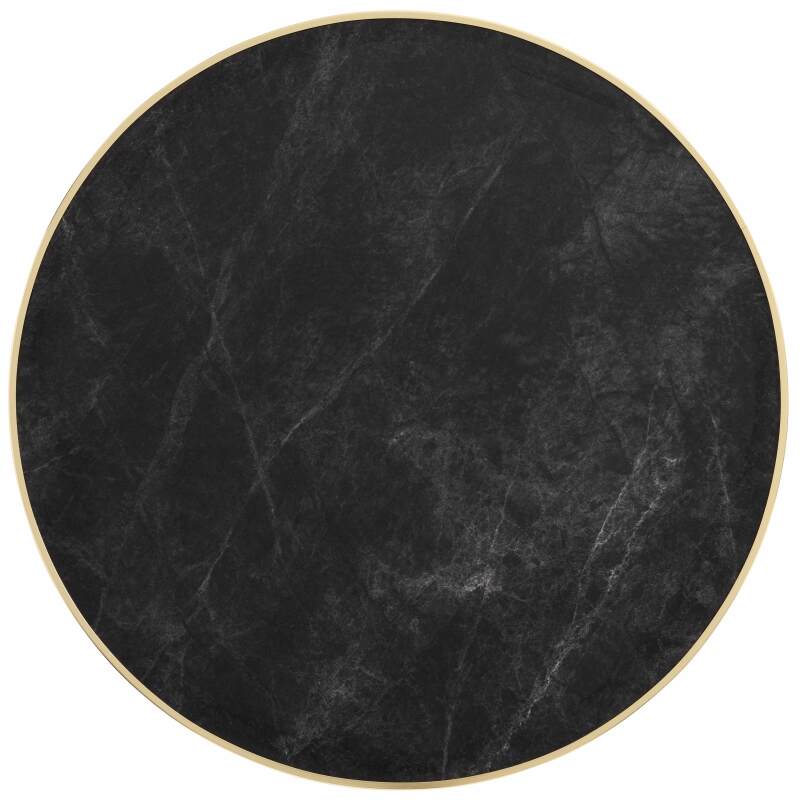Plateau de table rond en contreplaqué avec revêtement stratifié et bord en aluminium ⌀60 cm (4/7)