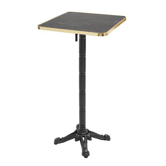 Table haute inclinable 60 x 60 cm en contreplaqué avec revêtement stratifié et bords en aluminium