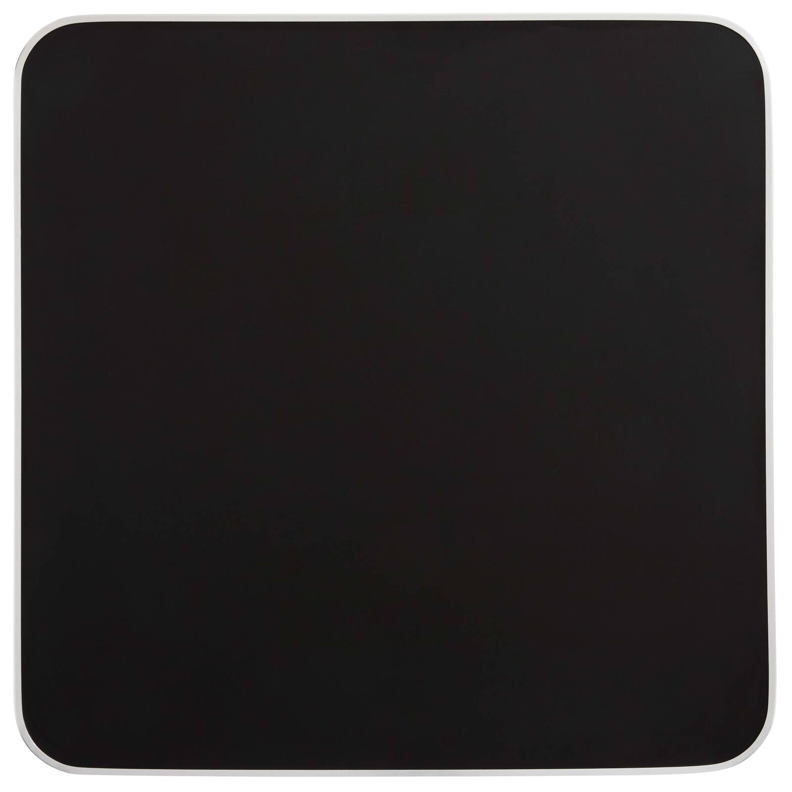 Table haute inclinable 60 x 60 cm en contreplaqué avec revêtement stratifié et bords en aluminium