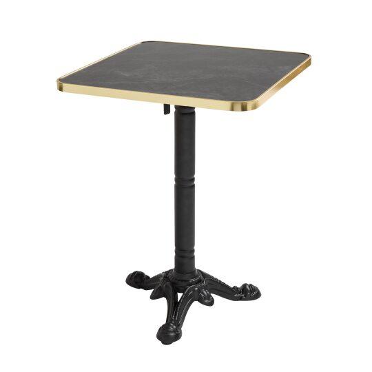 Table à manger inclinable 60 x 60 cm en contreplaqué avec revêtement stratifié et bords en aluminium