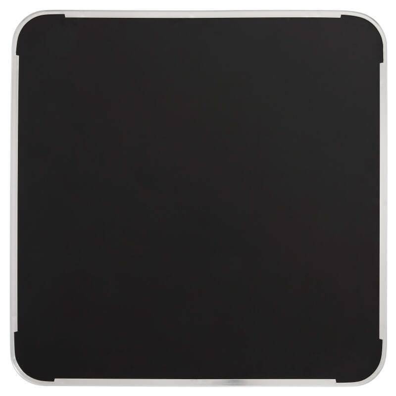 Table à manger inclinable 60 x 60 cm en contreplaqué avec revêtement stratifié et bords en aluminium