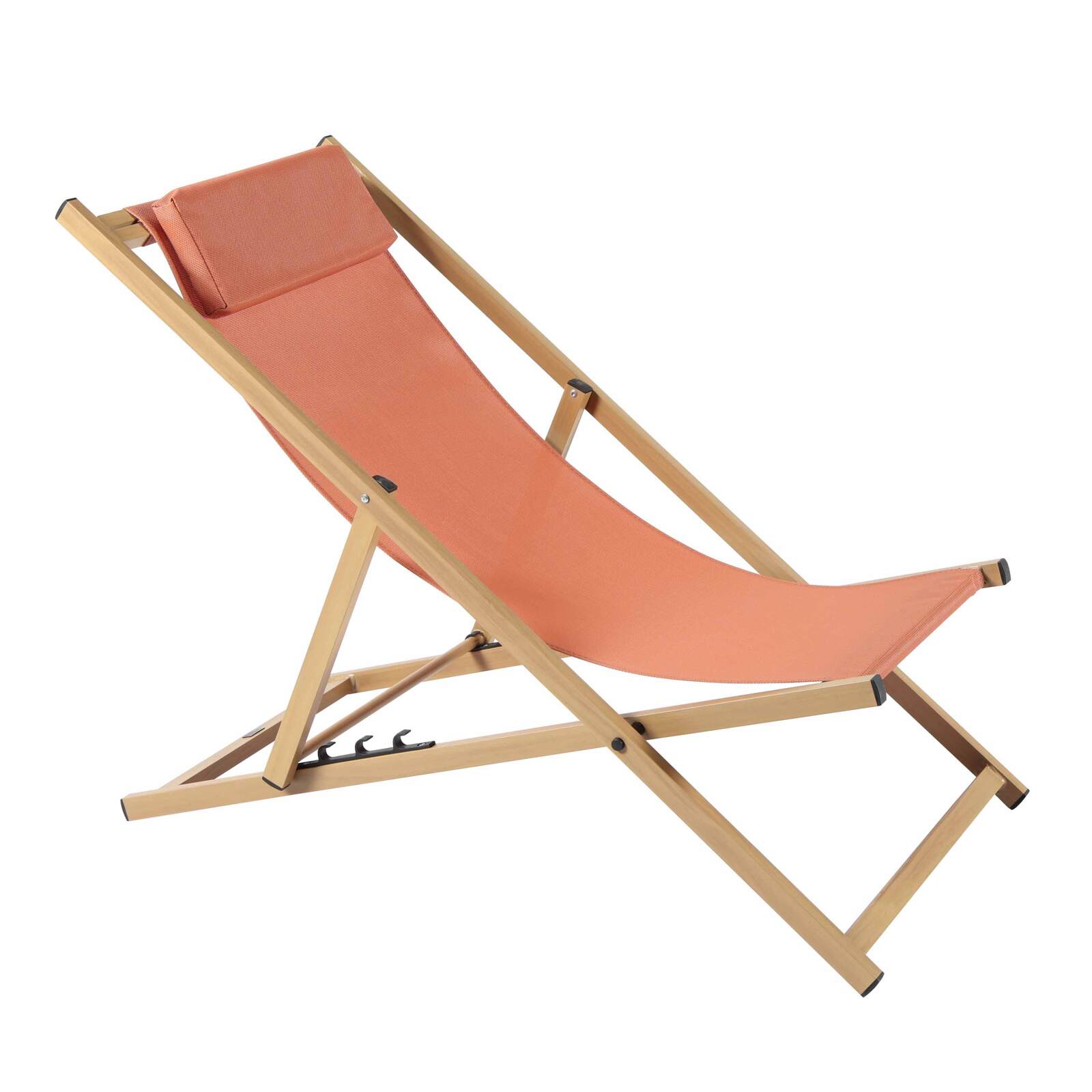 Lot de 2 chiliennes en aluminium inclinables 4 positions