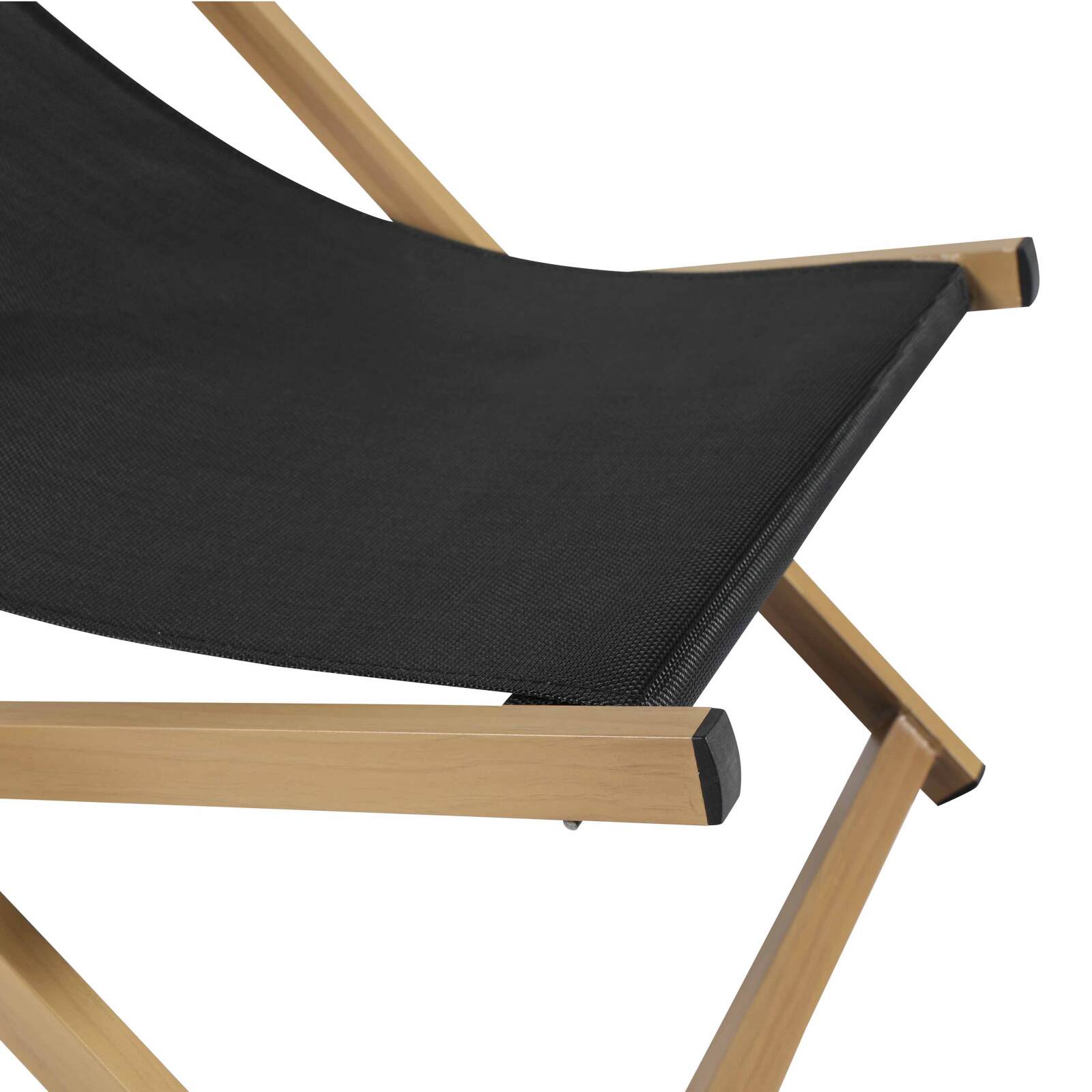 Lot de 2 chiliennes en aluminium inclinables 4 positions