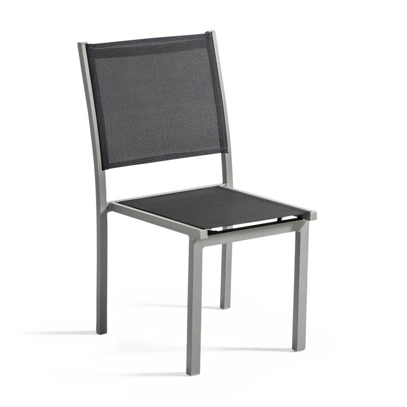 Table de jardin rectangulaire 182 x 90 cm et 8 chaises en aluminium avec plateau en verre de sécurité (4/7)