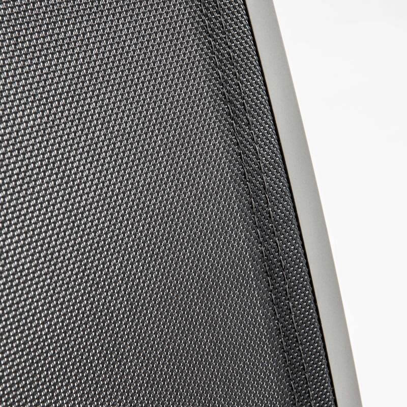 Table de jardin rectangulaire 182 x 90 cm et 8 chaises en aluminium avec plateau en verre de sécurité (6/7)