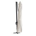 Parasol déporté rectangulaire inclinable et rotatif 360° (4 x 3m)