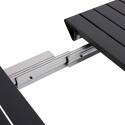 Table de jardin extensible rectangulaire (52/260 cm) et 8 chaises en aluminium