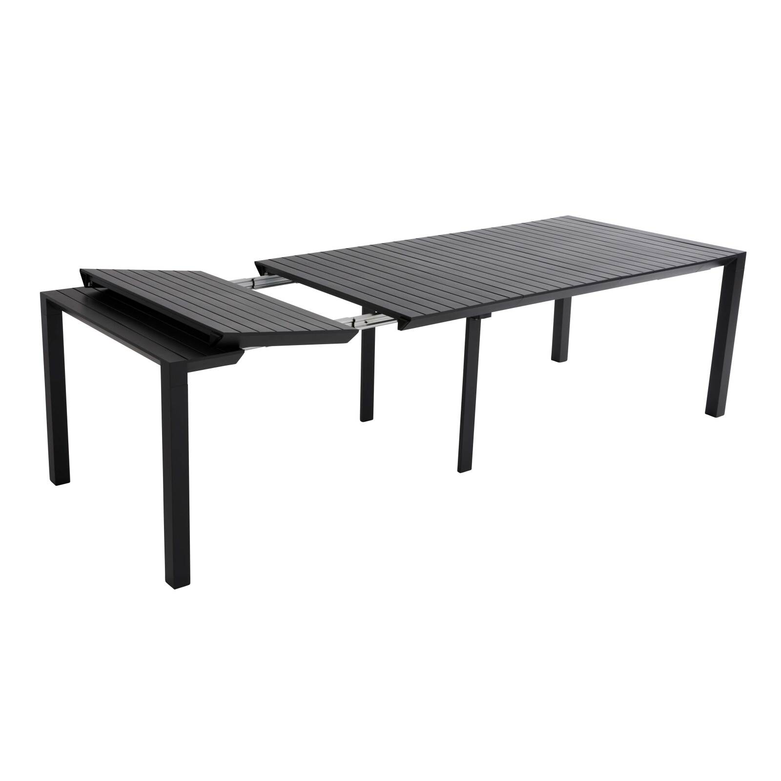 Table de jardin extensible en aluminium (52/260 x 100 x 74 cm)