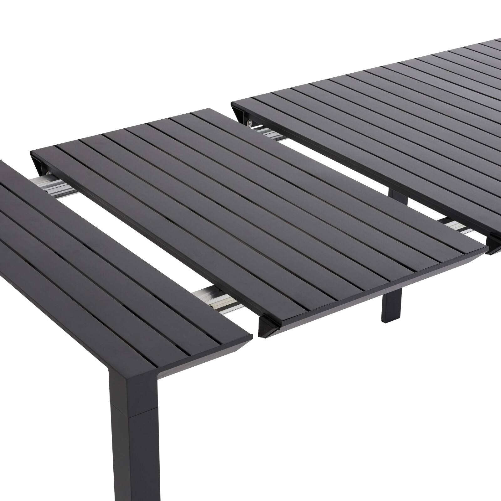 Table de jardin extensible en aluminium (52/260 x 100 x 74 cm)