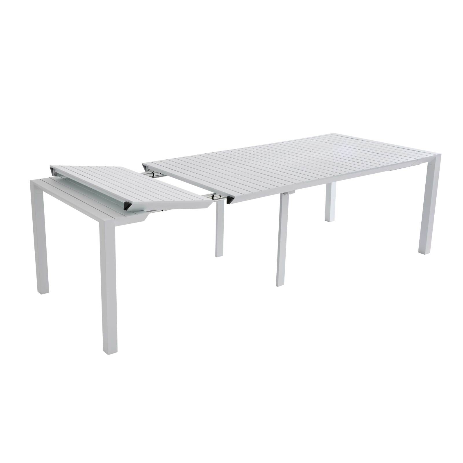 Table de jardin extensible en aluminium (52/260 x 100 x 74 cm)