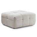 Canapé 3 places en polyester avec pouf