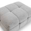 Canapé 3 places en polyester avec pouf