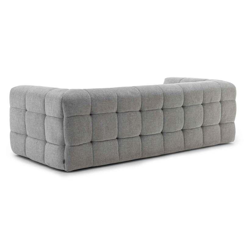 Canapé 3 places en polyester avec pouf